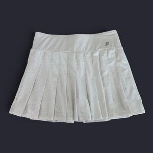 Prince White Lace Pleated Skort Tennis Mini Skirt Size Small